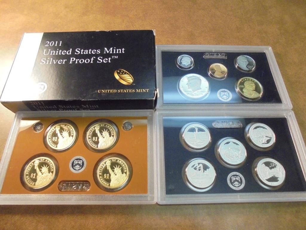 2011 SILVER US PROOF SET (WITH BOX) (1 of 2)