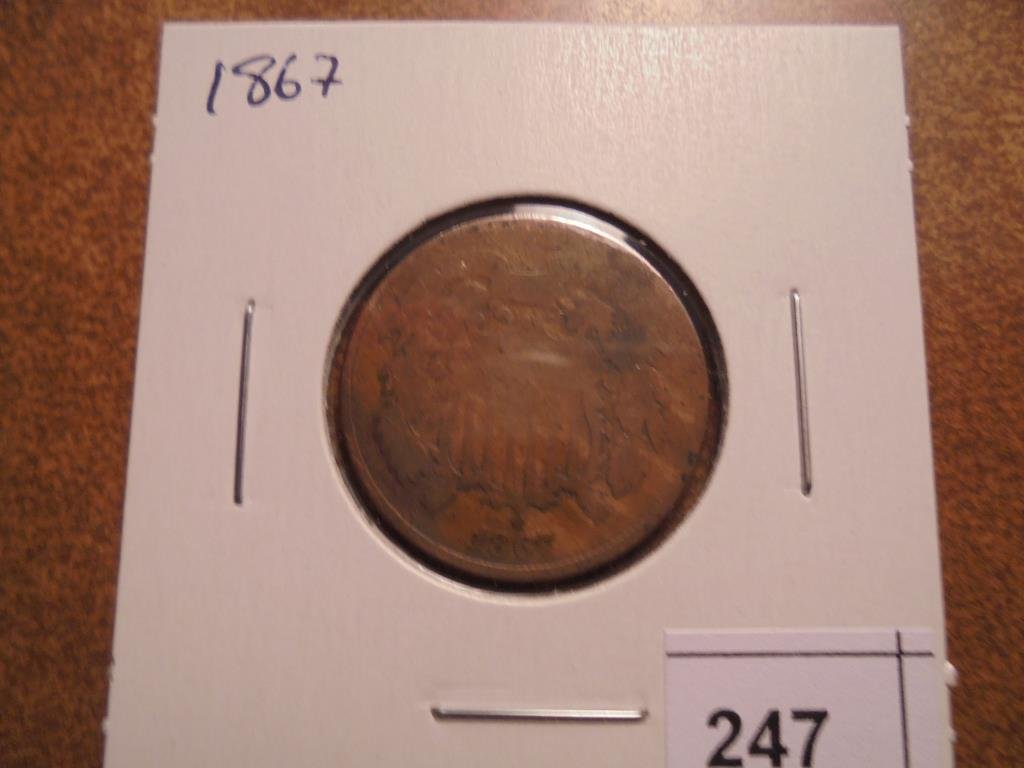 1867 US TWO CENT PIECE (1 of 2)