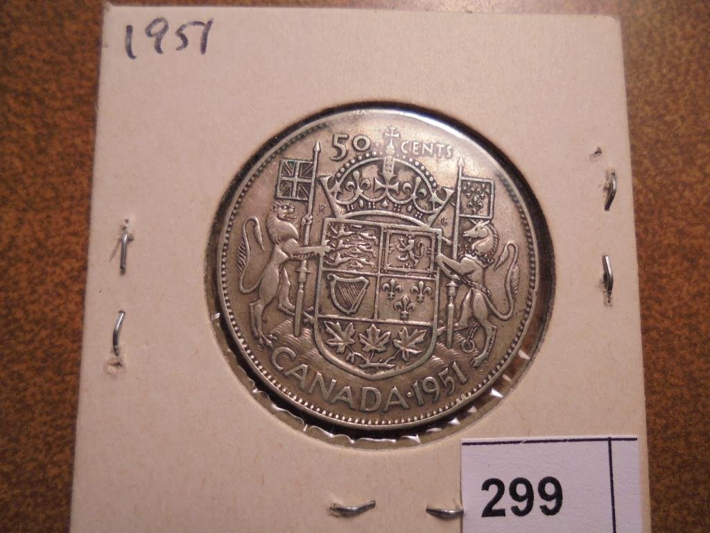 1951 CANADA SILVER 50 CENT (1 of 2)