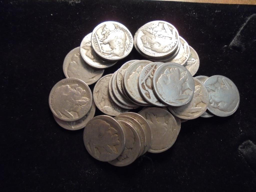 30 UNDATED BUFFALO NICKELS (1 of 1)