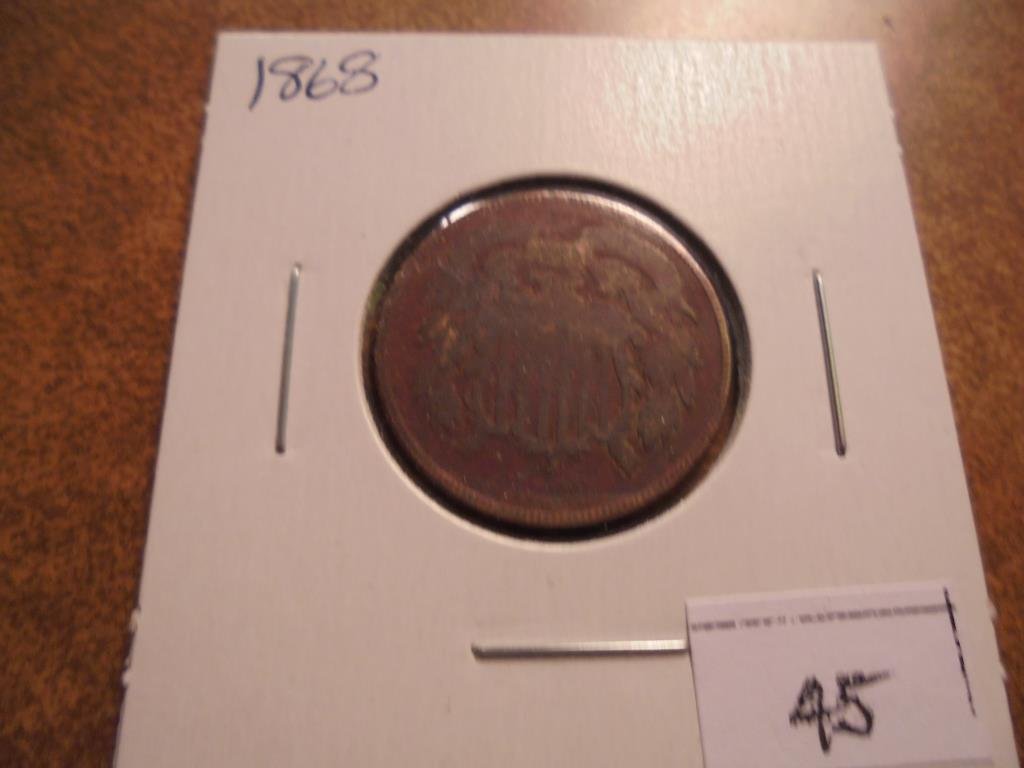 1868 US TWO CENT PIECE (1 of 2)
