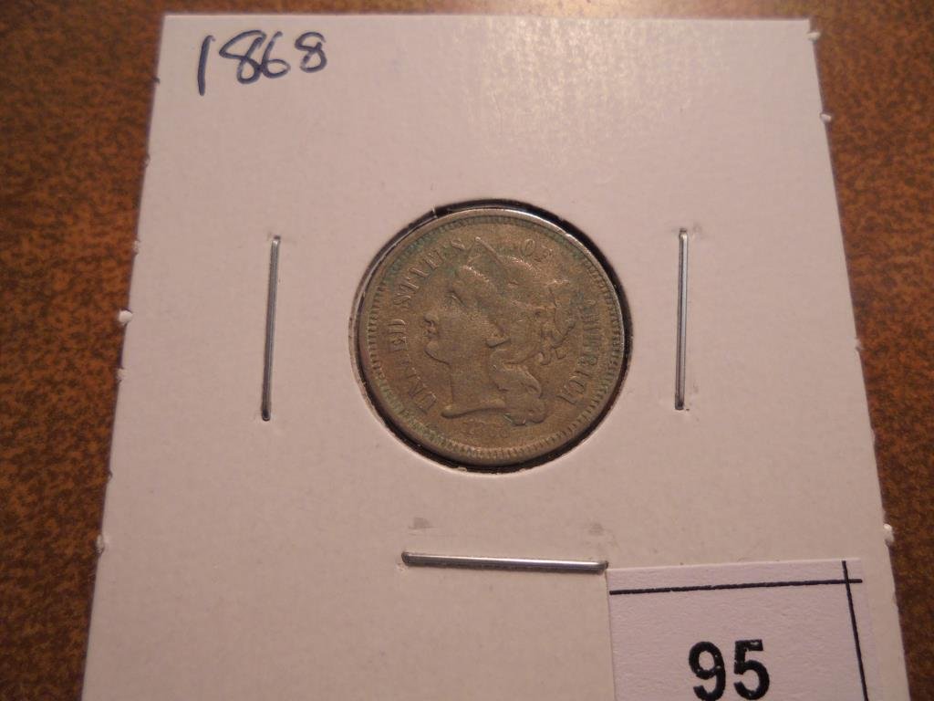 1868 THREE CENT PIECE (NICKEL) (1 of 2)