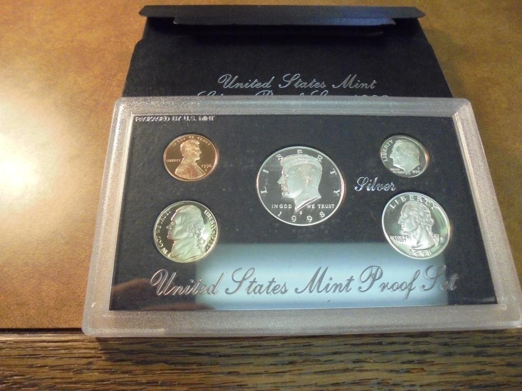 1998 US SILVER PROOF SET (WITH BOX) (1 of 2)