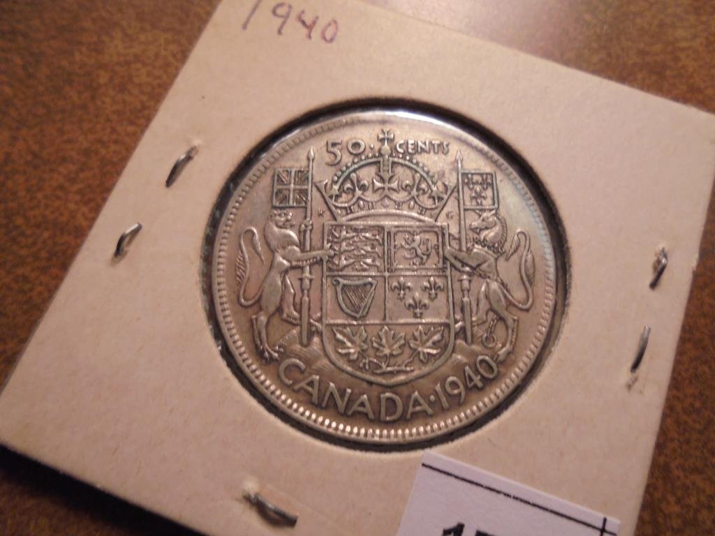 1940 CANADA SILVER 50 CENTS (1 of 2)