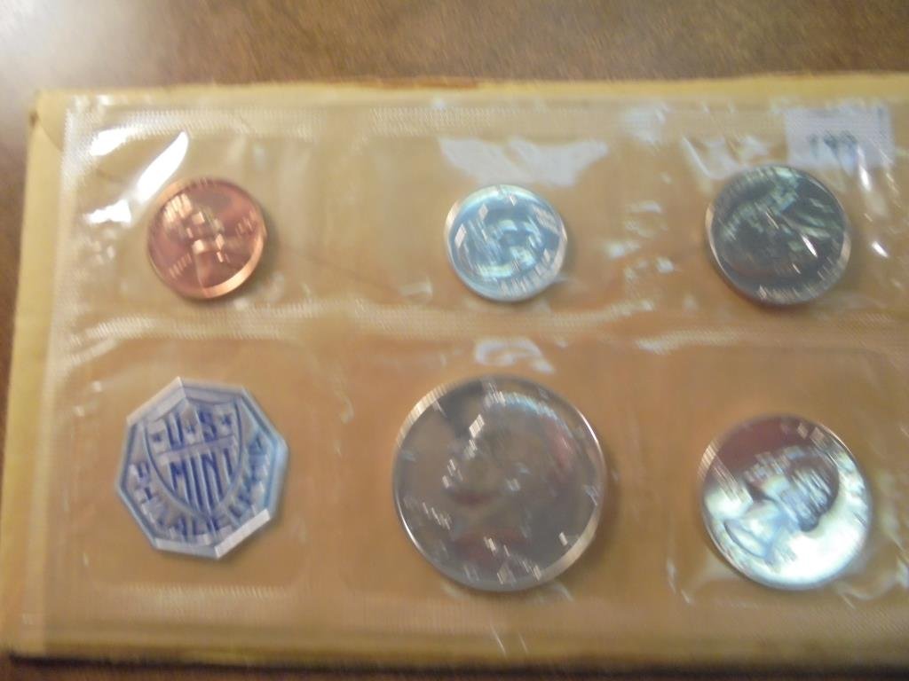 1964 US SILVER PROOF SET (WITH ENVELOPE) (1 of 2)