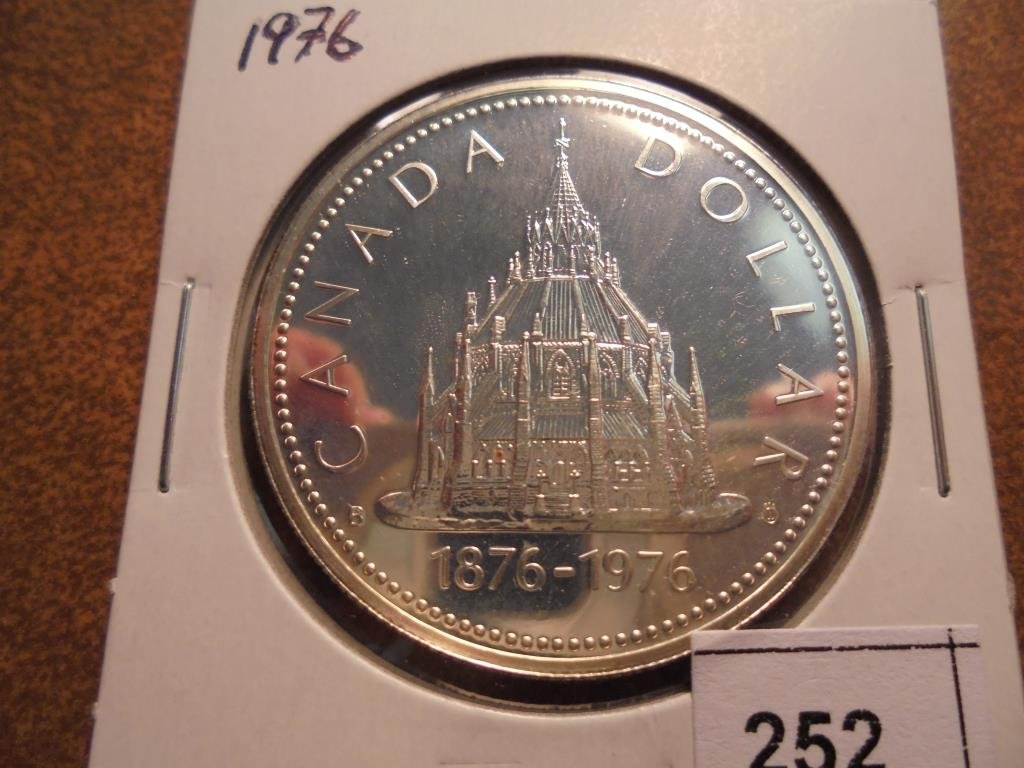 1976 CANADA SILVER DOLLAR PARLIAMENT LIBRARY PROOF (1 of 2)
