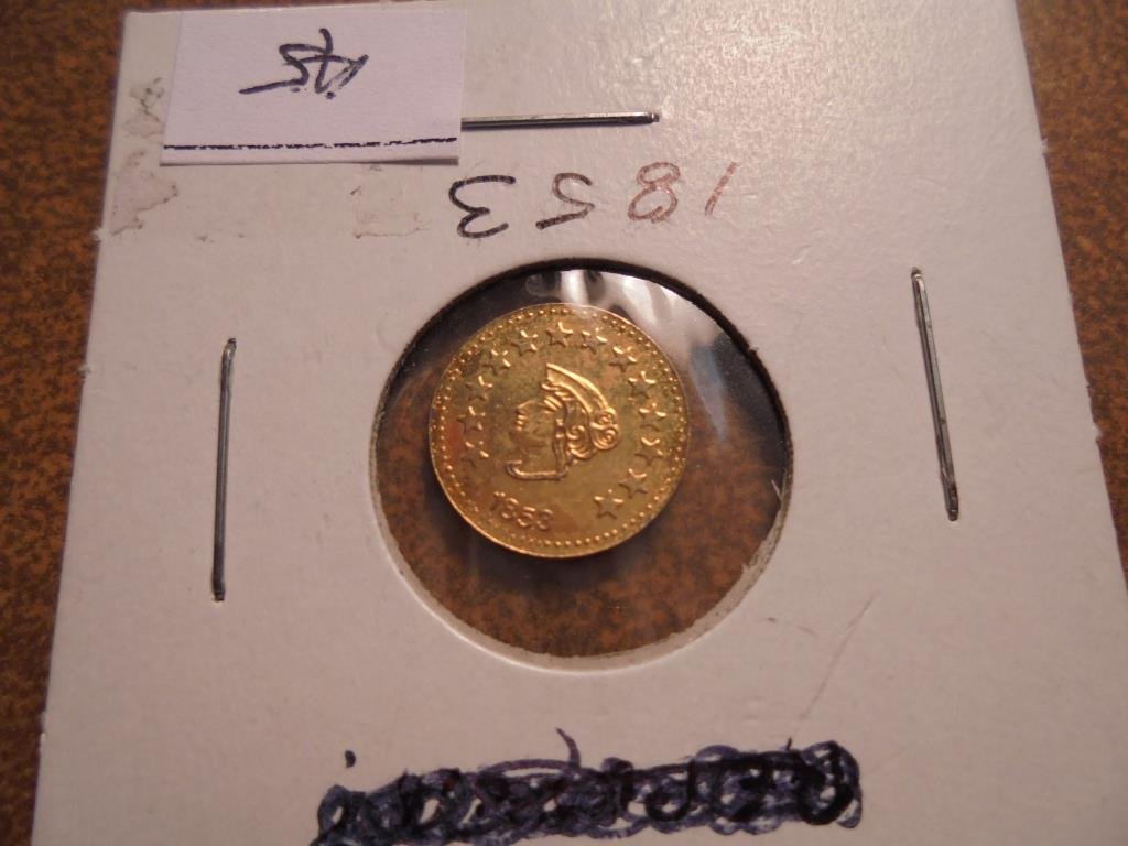 REPLICA 1853 CALIFORNIA GOLD TOKEN (1 of 2)