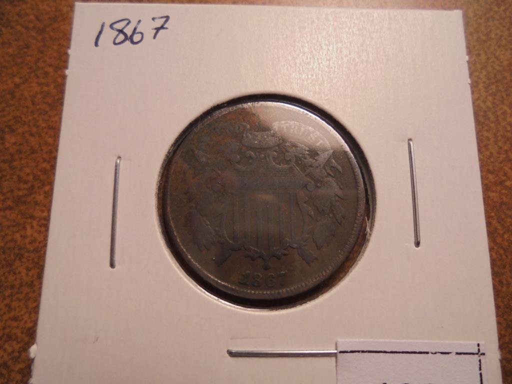 1867 US TWO CENT PIECE (1 of 2)