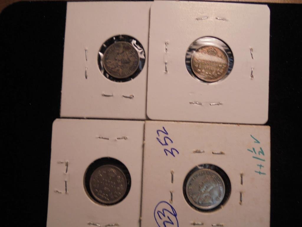 1911,18,19 & 1920 CANADA SILVER 5 CENTS (1 of 2)