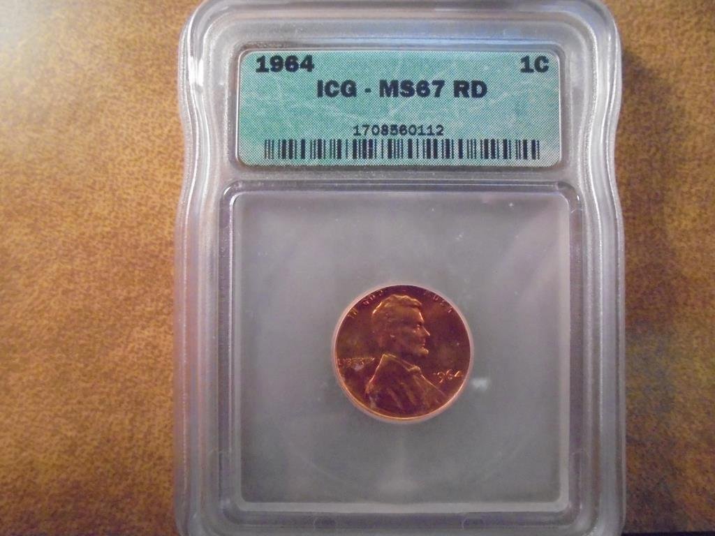 1964 LINCOLN CENT ICG MS67RD (1 of 2)