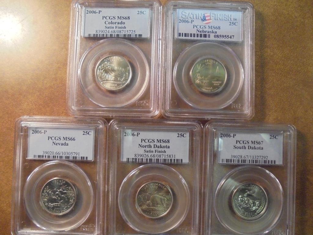 ALL 5-2006-P 50 STATE QUARTERS SEE DESCRIPTION PCGS (1 of 2)