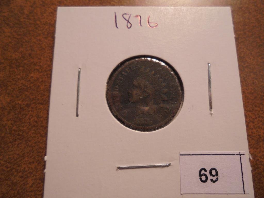 1876 INDIAN HEAD CENT (SEMI-KEY) (1 of 2)
