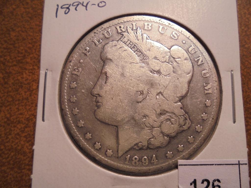 1894-O MORGAN SILVER DOLLAR BETTER DATE COIN (1 of 2)