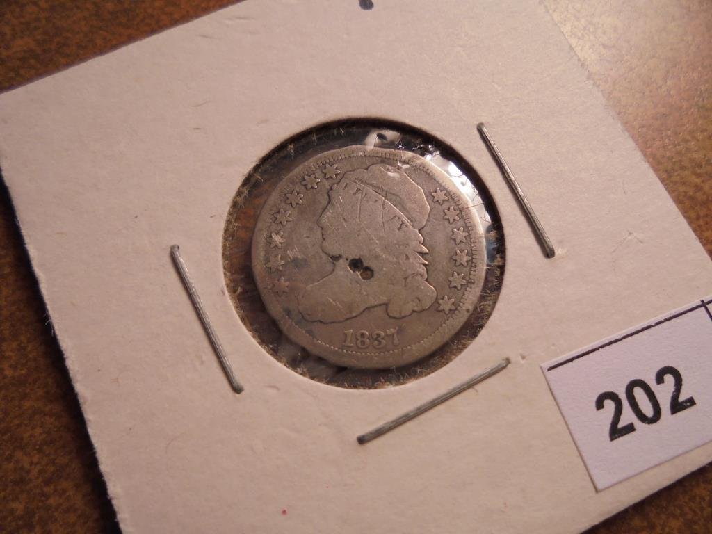 1837 CAPPED BUST DIME (1 of 2)