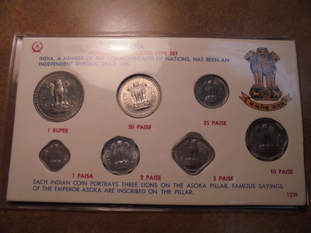 INDIA MODERN UNC TYPE SET AS SHOWN (1 of 2)