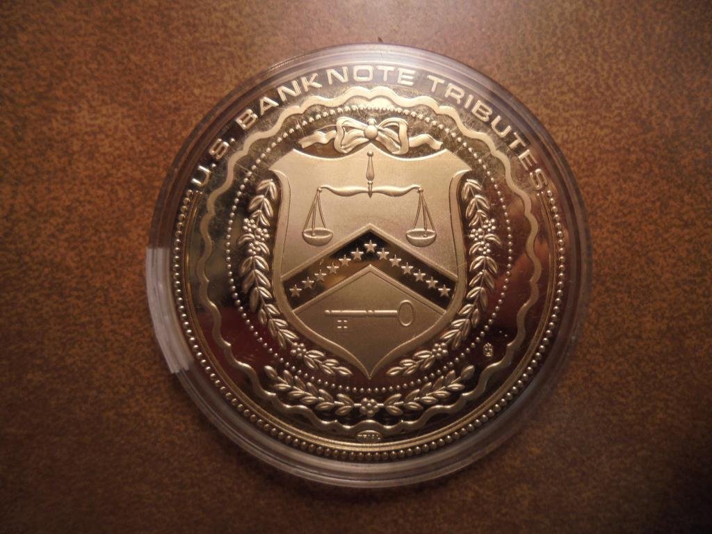 2009 RONALD REAGAN $5000 US BANK NOTE TRIBUTES TOKEN, (1 of 2)