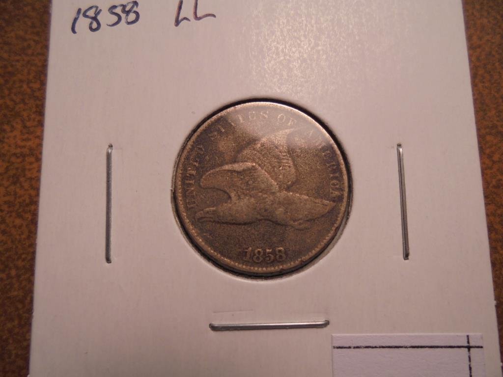 1858 (LARGE LETTER) FLYING EAGLE CENT (1 of 2)