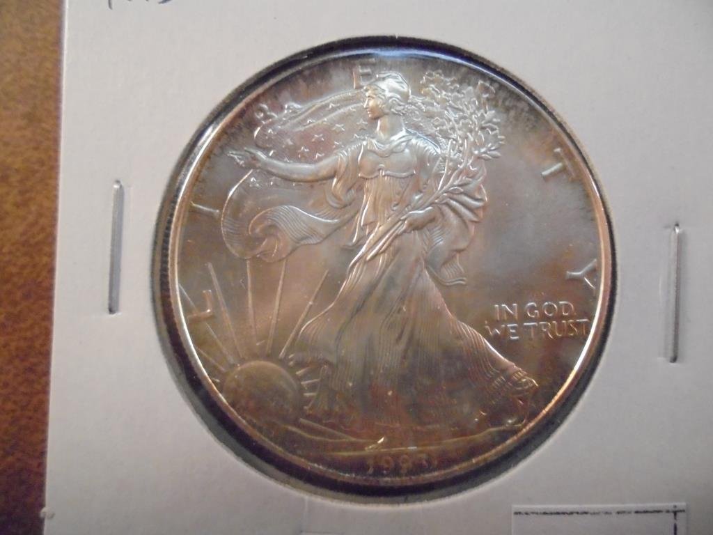 1993 AMERICAN SILVER EAGLE UNC (1 of 2)