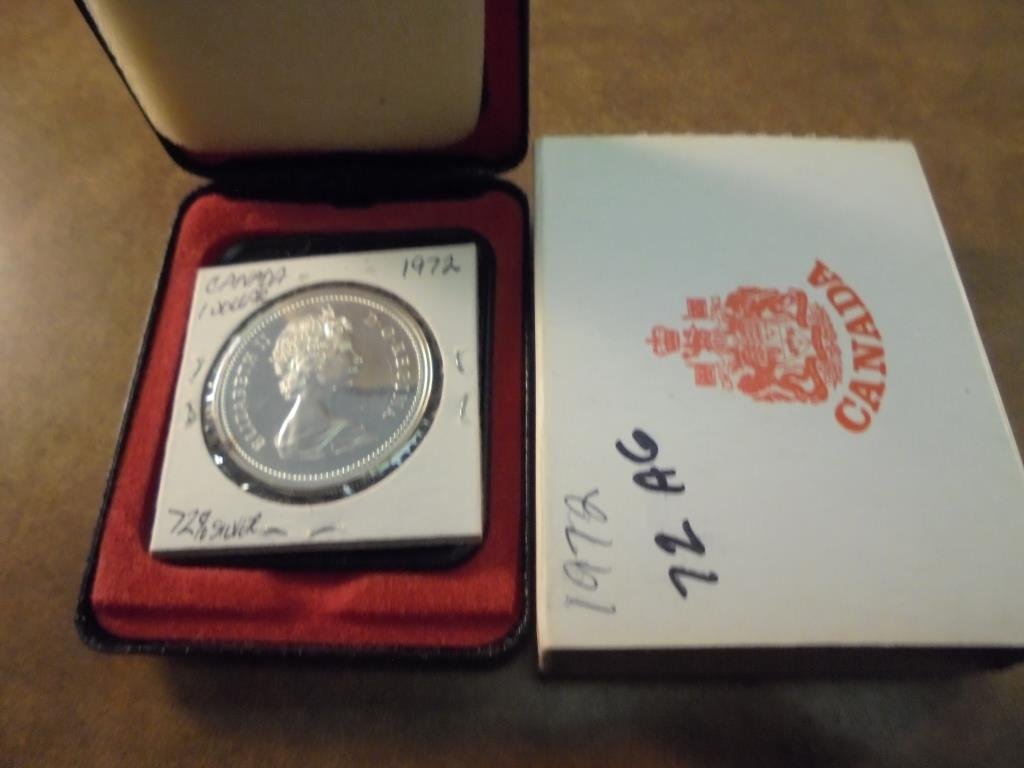 1972 CANADA SILVER DOLLAR PROOF ORIGINAL ROYAL CANADIAN (1 of 2)