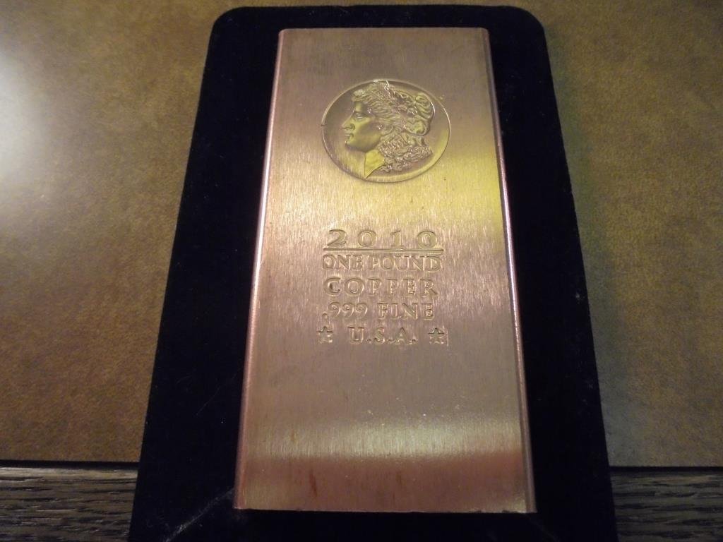 1 POUND .999 FINE COPPER INGOT (1 of 1)