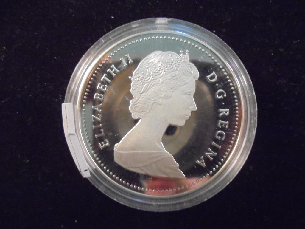 1986 CANADA VANCOUVER PROOF SILVER DOLLAR .3750 OZ. ASW (1 of 2)
