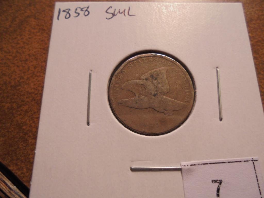 1858 (SMALL LETTER) FLYING EAGLE CENT (1 of 2)