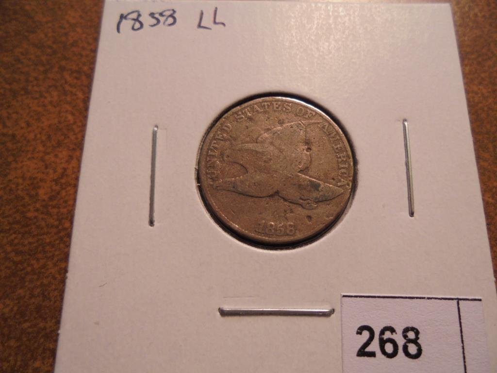 1858 (LARGE LETTER) FLYING EAGLE CENT (1 of 2)