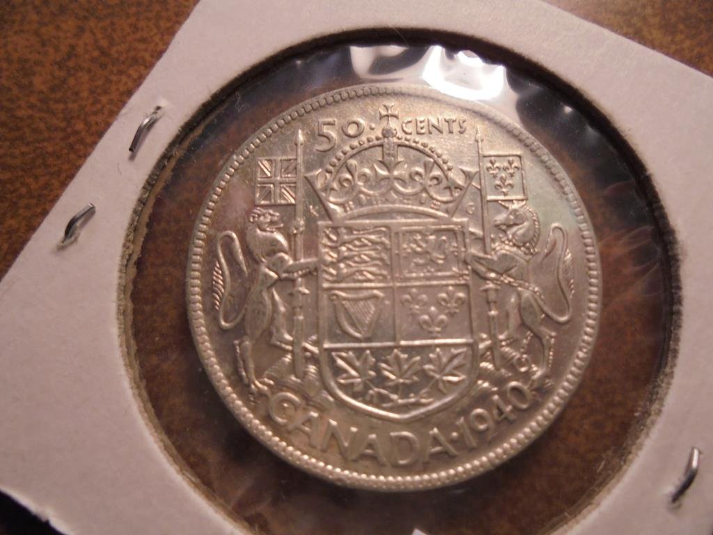 1940 CANADA SILVER 50 CENTS (1 of 2)