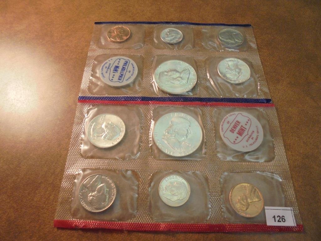 1961 SILVER US MINT SET (UNC) P/D WITH NO ENVELOPE (1 of 2)