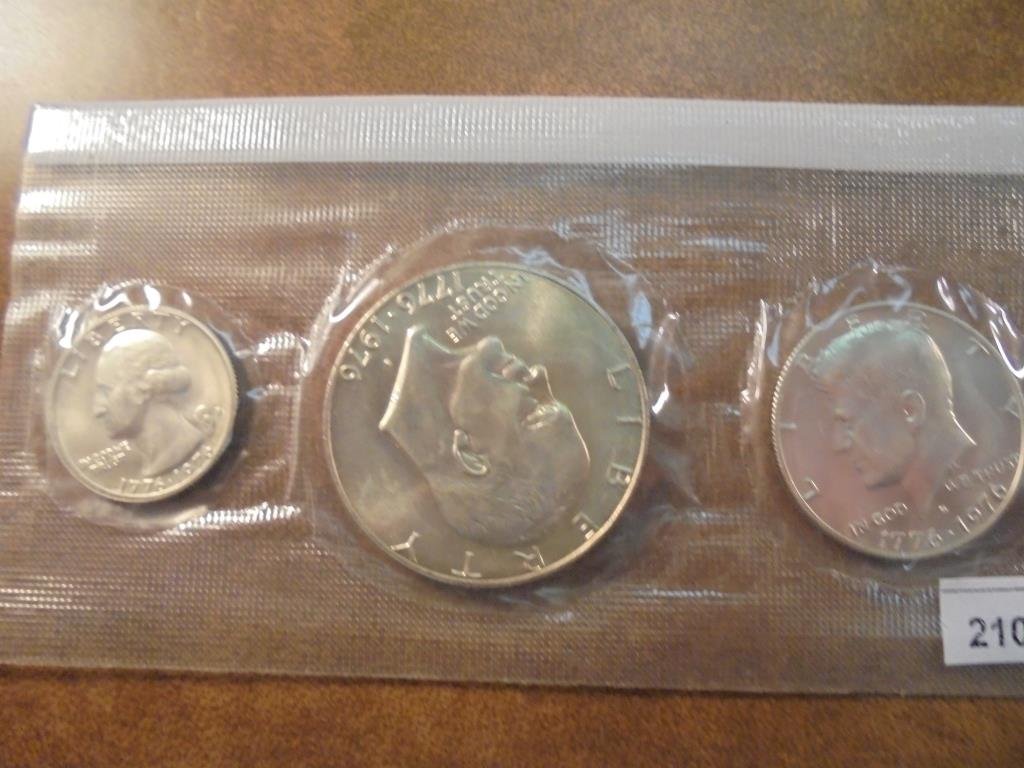 1976-S US BICENTENNIAL SILVER UNC SET NO ENVELOPE (1 of 2)