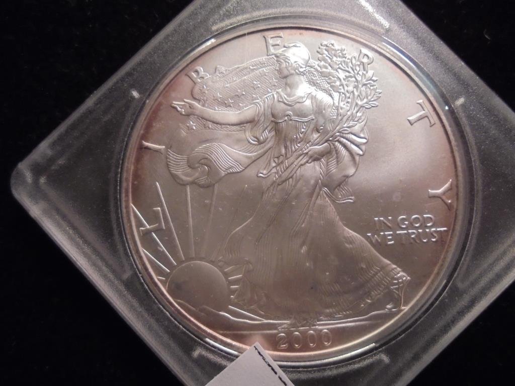2000 AMERICAN SILVER EAGLE UNC (1 of 2)