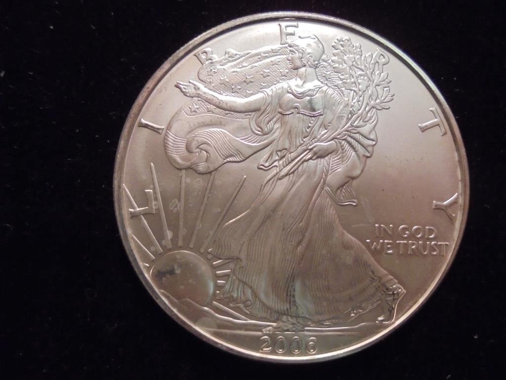 2006 AMERICAN SILVER EAGLE UNC (1 of 2)