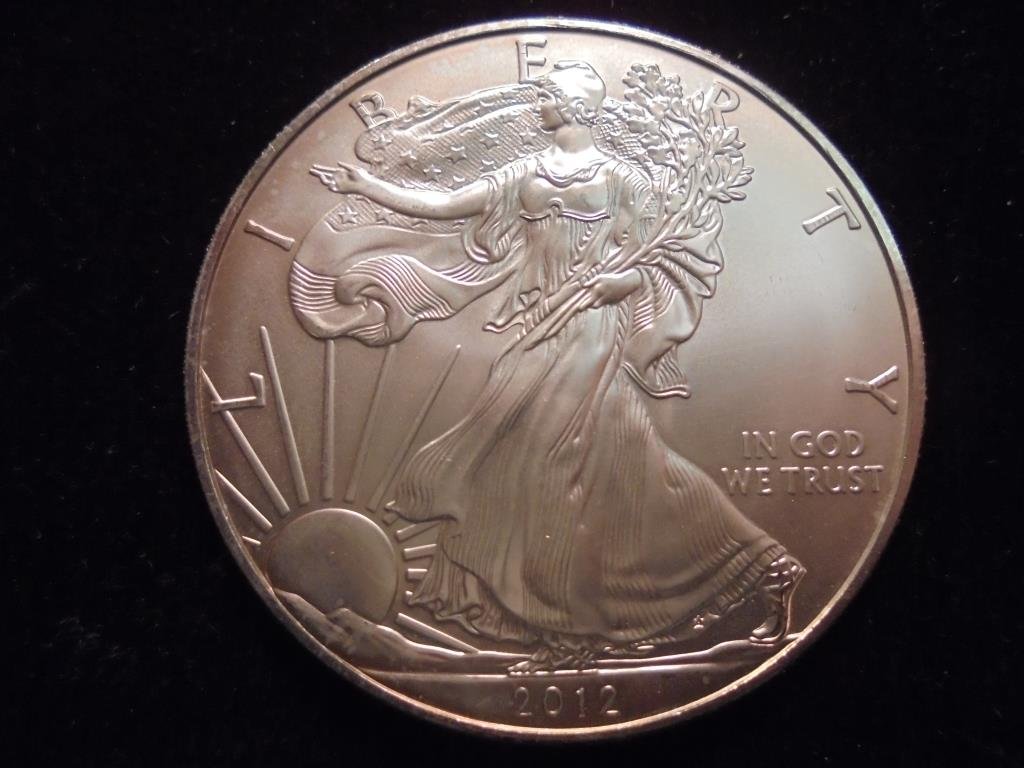 2012 AMERICAN SILVER EAGLE UNC (1 of 2)