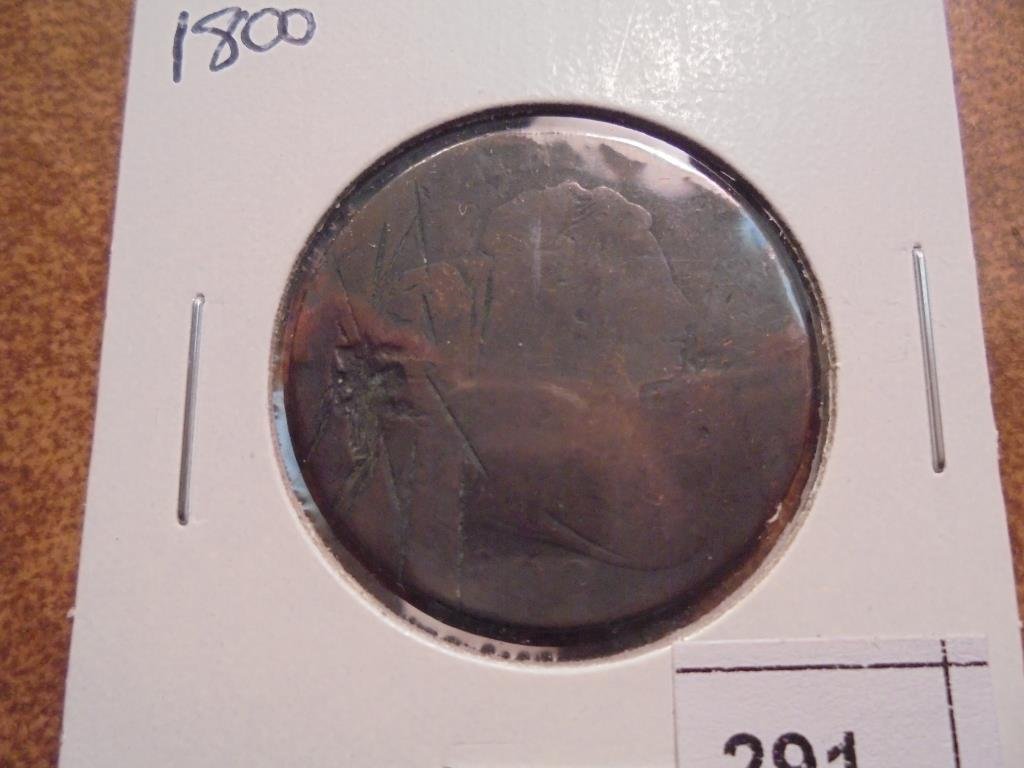 1800 US LARGE CENT, MANY MARKS (1 of 2)