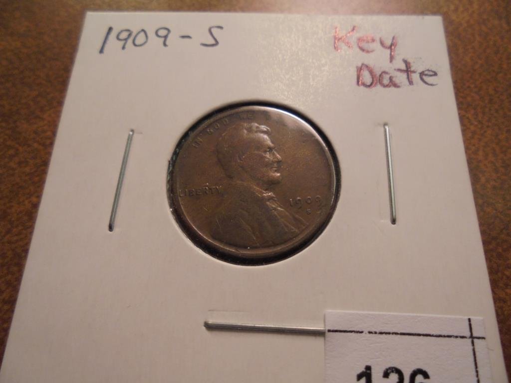 1909-S LINCOLN CENT KEY DATE (FINE) (1 of 2)