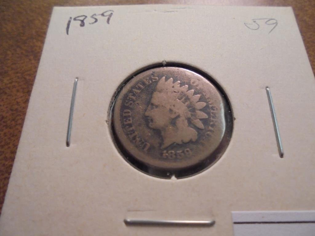 1859 INDIAN HEAD CENT COPPER NICKEL (1 of 2)