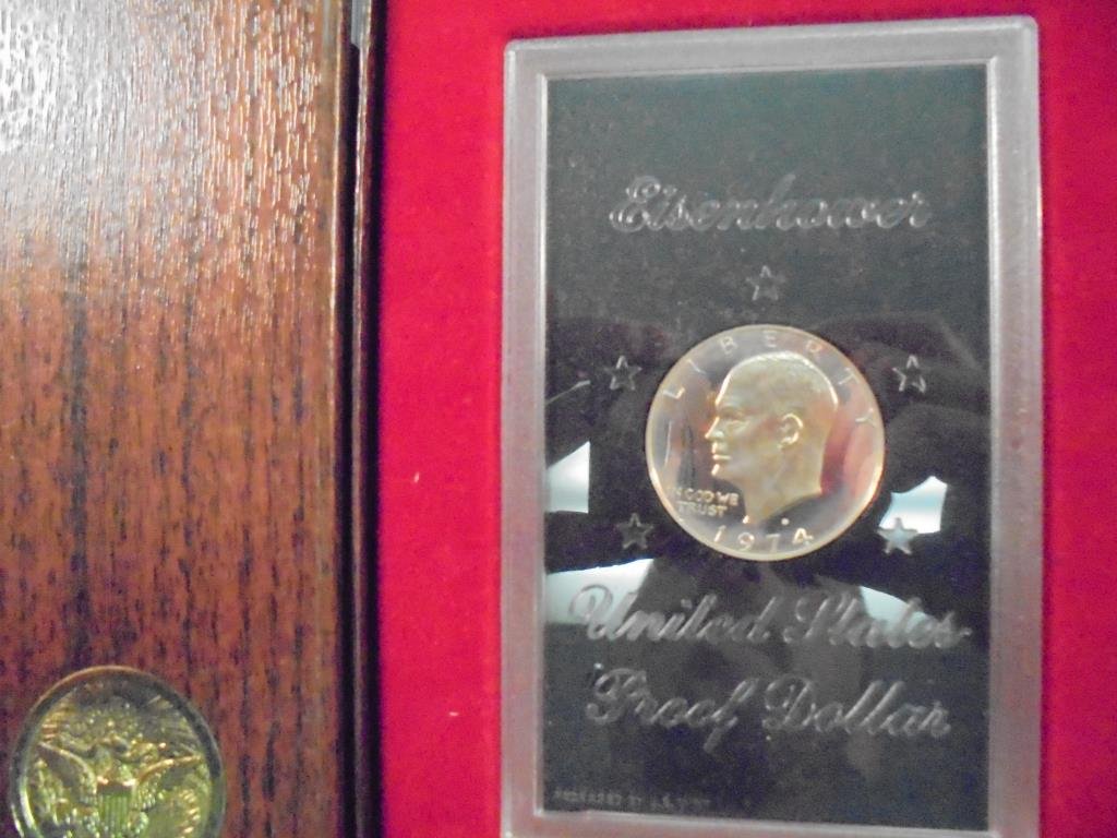 1974-S IKE SILVER DOLLAR PROOF (BROWN PACK) (1 of 2)