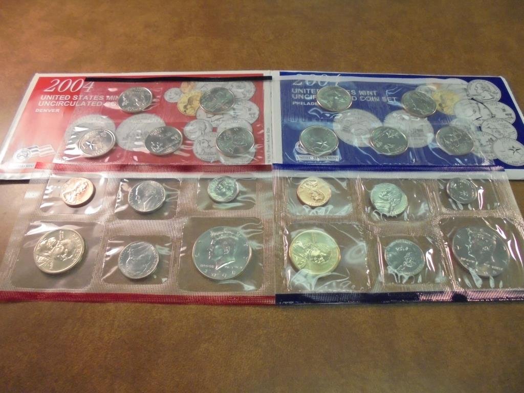 2004 US MINT SET (UNC) P/D (WITH ENVELOPE) (1 of 2)