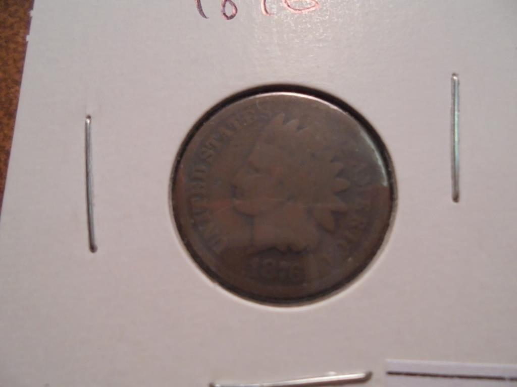 1876 INDIAN HEAD CENT (SEMI-KEY) (1 of 2)