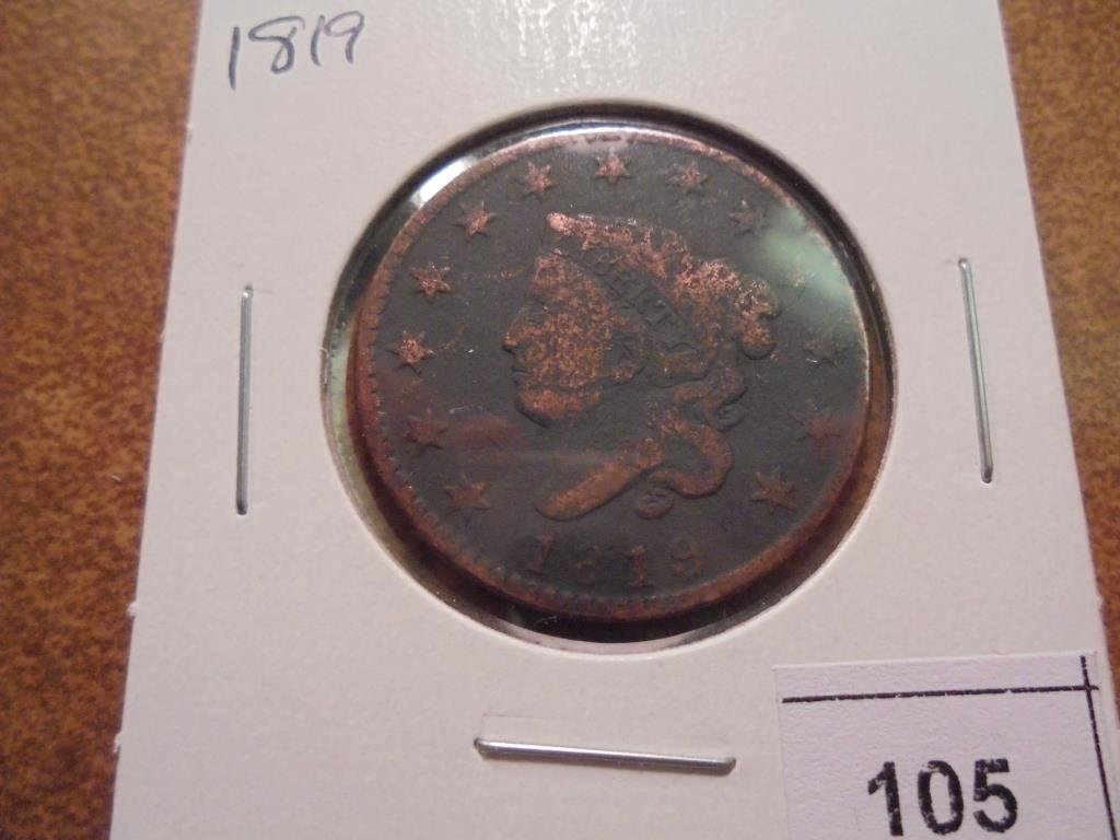 1819 US LARGE CENT (1 of 2)
