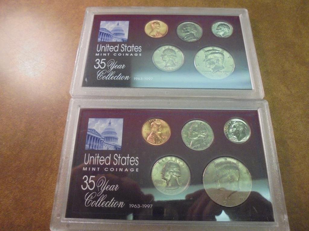 1985 & 1992 US YEAR SETS UNC (1 of 2)