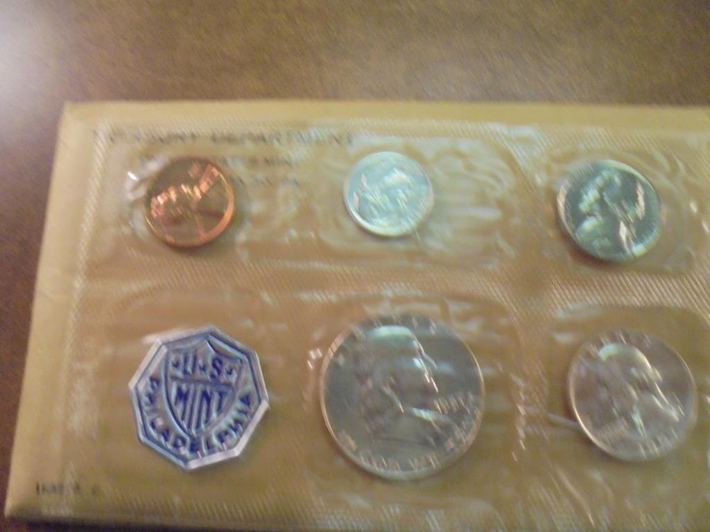 1957 US SILVER PROOF SET (WITH ENVELOPE) (1 of 2)