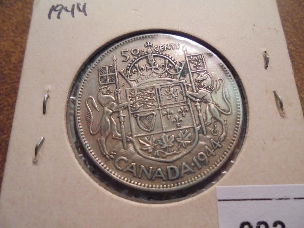 1944 CANADA SILVER 50 CENTS (1 of 2)