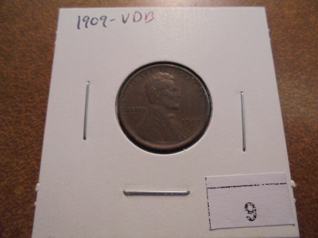 1909 VDB LINCOLN CENT VERY FINE+ (1 of 2)