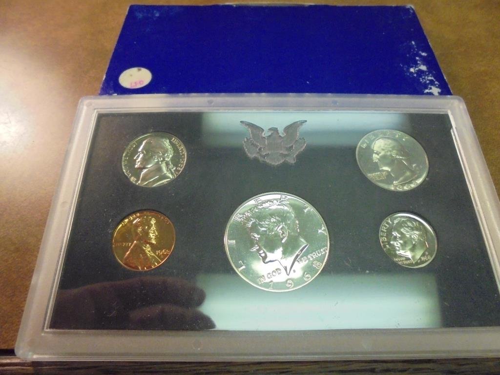 1968 US PROOF SET WITH BOX, 40% SILVER JFK HALF (1 of 2)