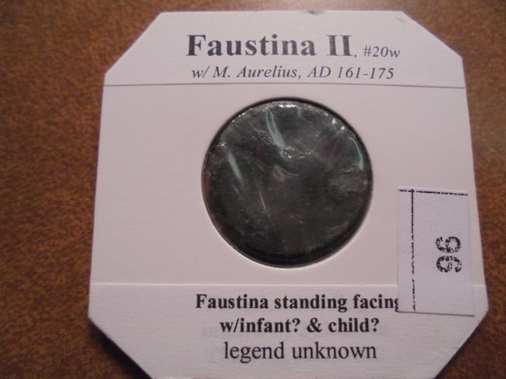 161-175 A.D. FAUSTINA II ANCIENT COIN (1 of 2)
