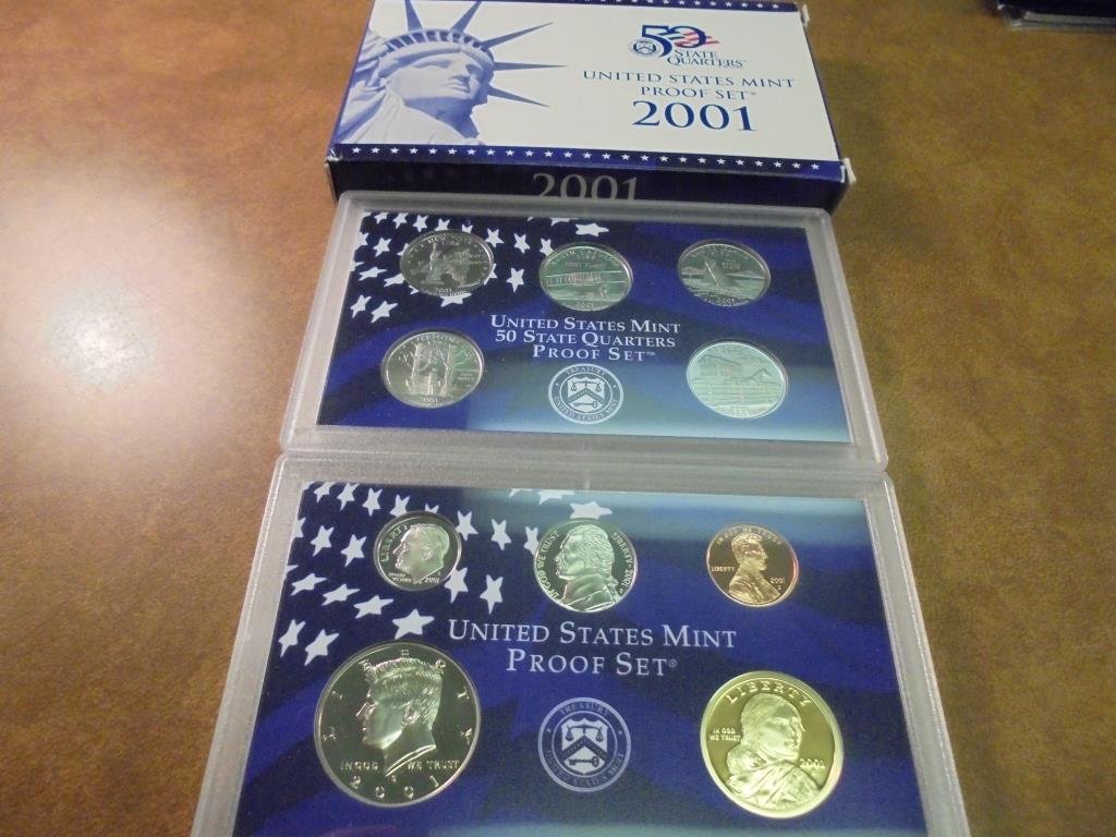 2001 US PROOF SET (WITH BOX) (1 of 2)