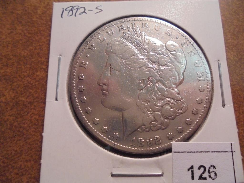1892-S MORGAN SILVER DOLLAR BETTER DATE (1 of 2)