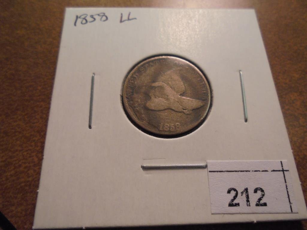 1858 (LARGE LETTER) FLYING EAGLE CENT (1 of 2)