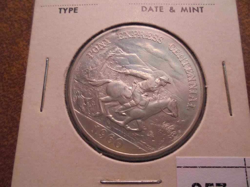 1960 PONY EXPRESS CENTENNIAL STERLING SILVER (1 of 2)